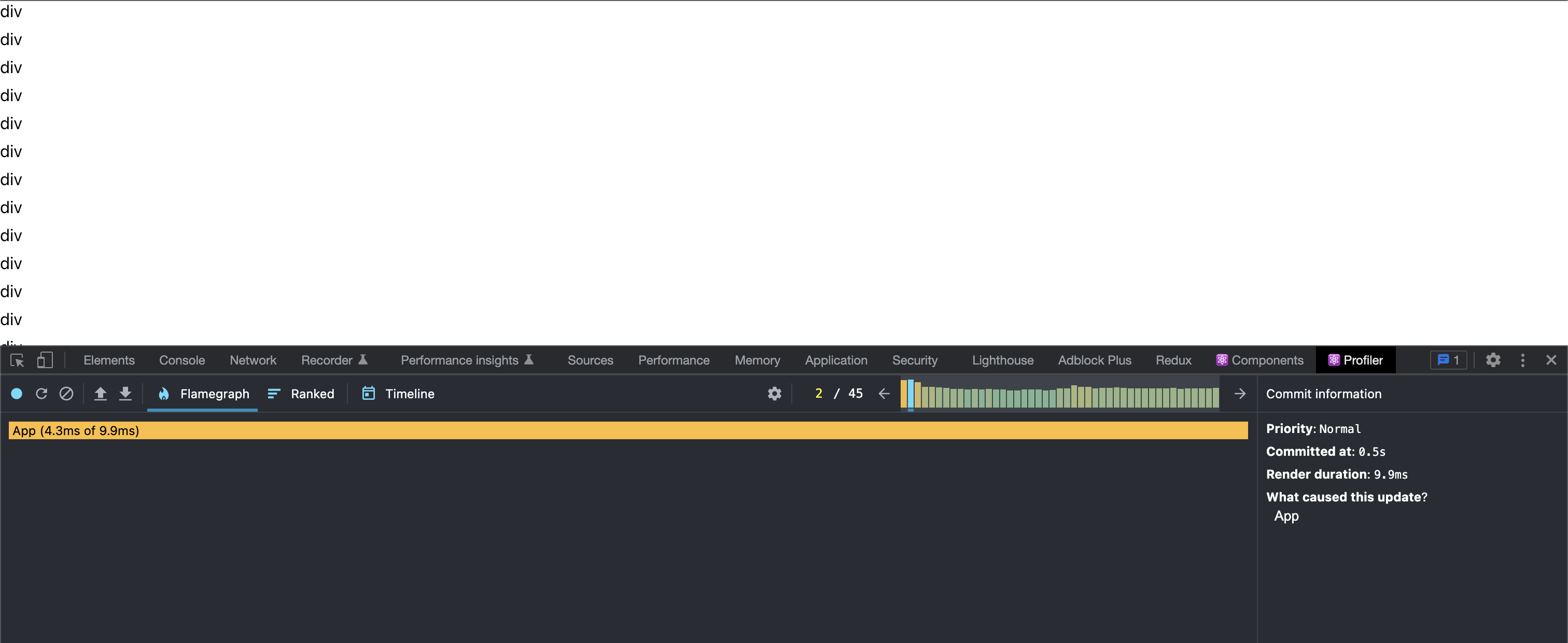 Profiling Screenshot